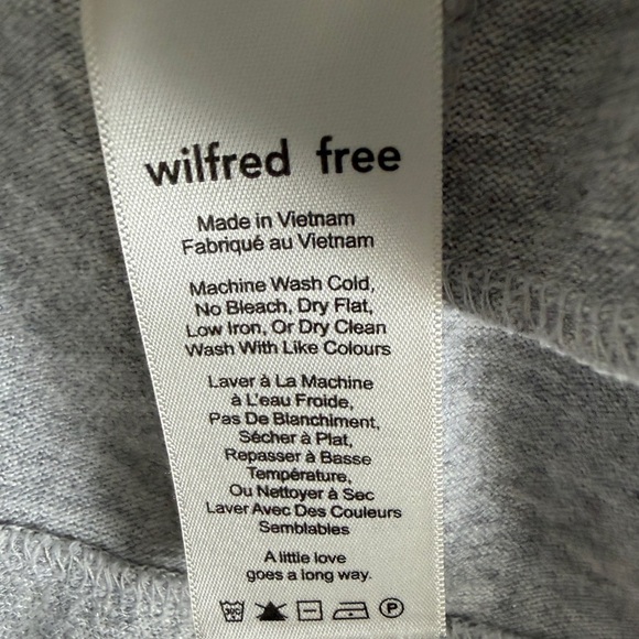 Wilfred Free Light Grey Open Front Cardigan w Pockets | Aritzia - Picture 3 of 6